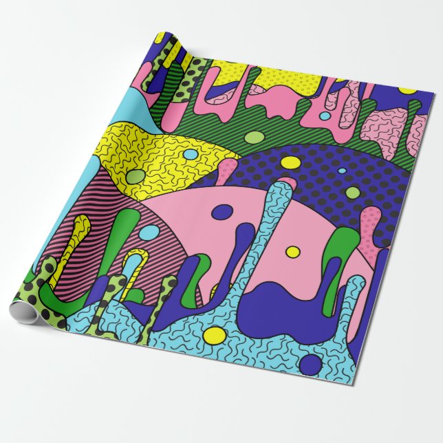 Papel De Regalo Trippy Drippy (Desenrollado)