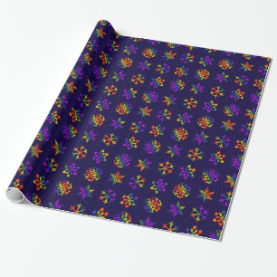 Papel De Regalo Trippy Snowflakes