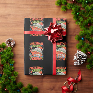 Papel De Regalo Tripulación de crucero 2026 Navidades Barco Santa 