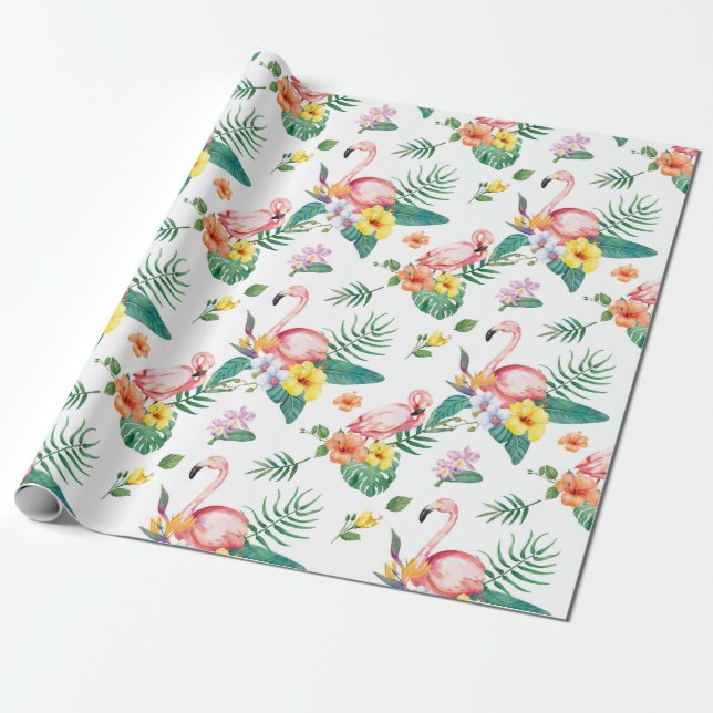 Papel De Regalo Tropical (Desenrollado)