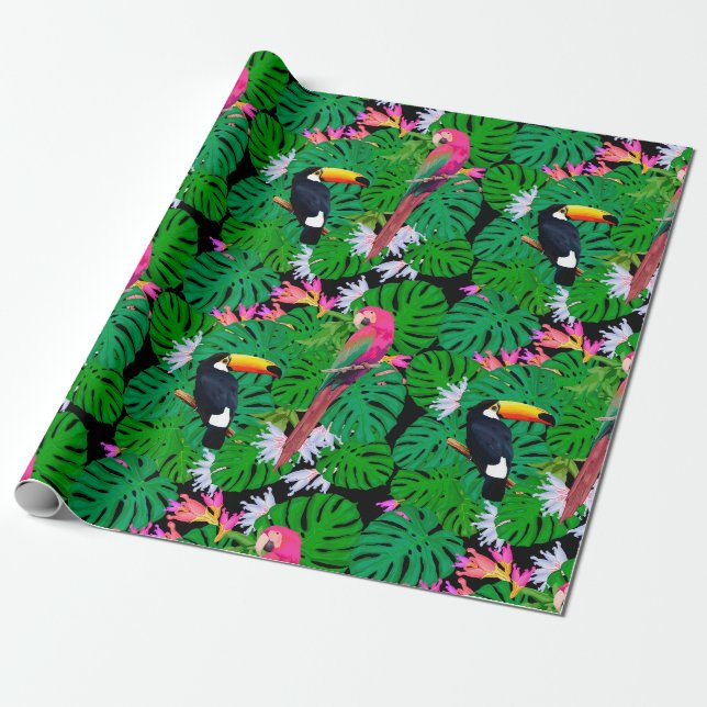 Papel De Regalo Tropical (Desenrollado)