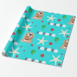 Papel De Regalo Tropical Christmas Dog Wrapping Paper Roll