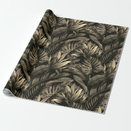 Papel De Regalo Tropical Leaves