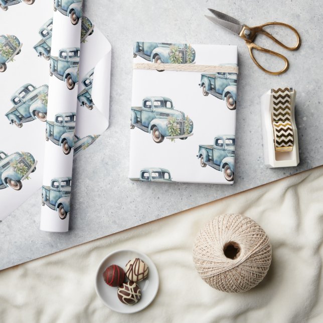 Papel De Regalo Trucks Dad Birthday (Artesanía)