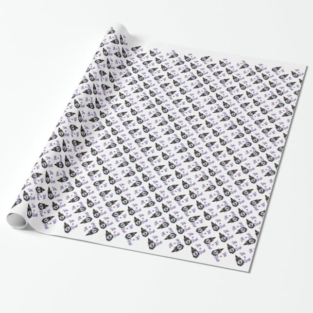 Papel De Regalo Truco de Alaskan Malamute (Desenrollado)