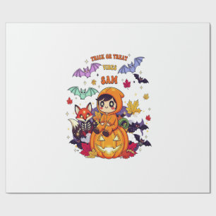 Papel De Regalo Truco o trato Halloween lindo