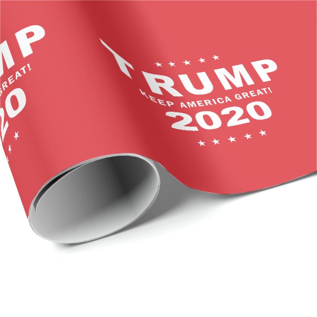 Papel De Regalo TRUMP 2020 - Mantener a Estados Unidos grande (Esquina del rollo)