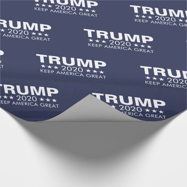 Papel De Regalo Trump 2020 Mantenga a Estados Unidos grande (Esquina)