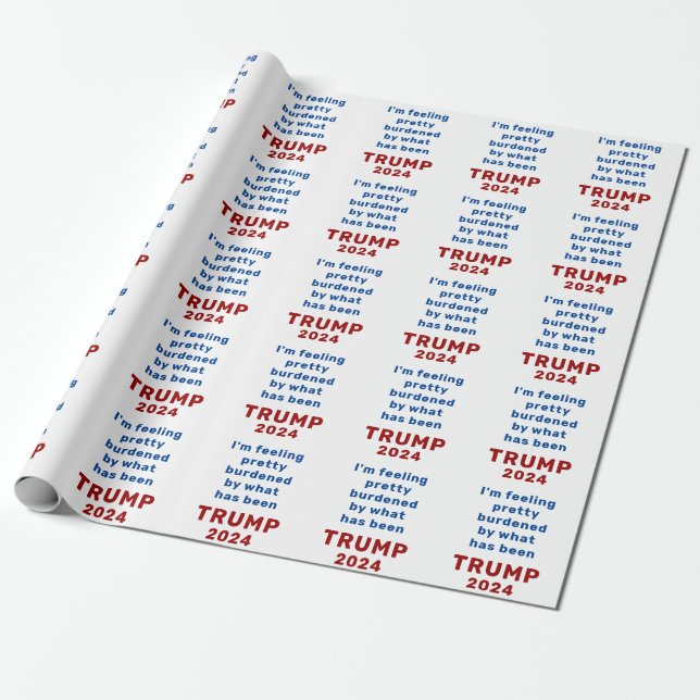 Papel De Regalo Trump 2024 (Desenrollado)
