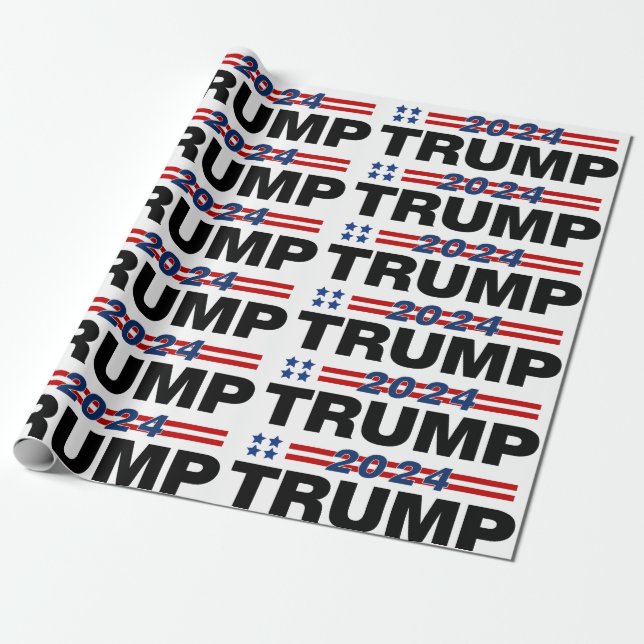 Papel De Regalo Trump 2024 (Desenrollado)