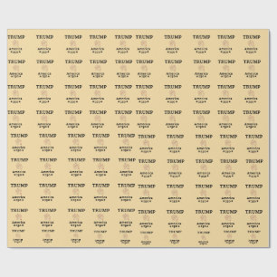Papel De Regalo Trump América 250 Nombre Personalizado
