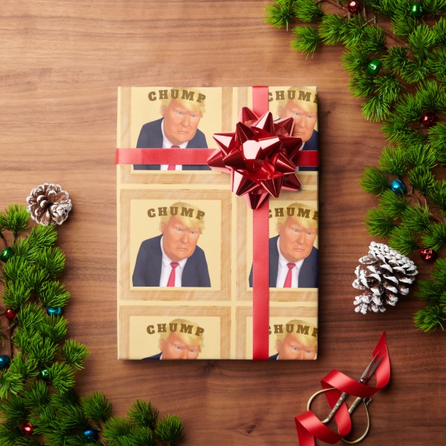 Papel de regalo Trump/Chump (Regalo de vacaciones)