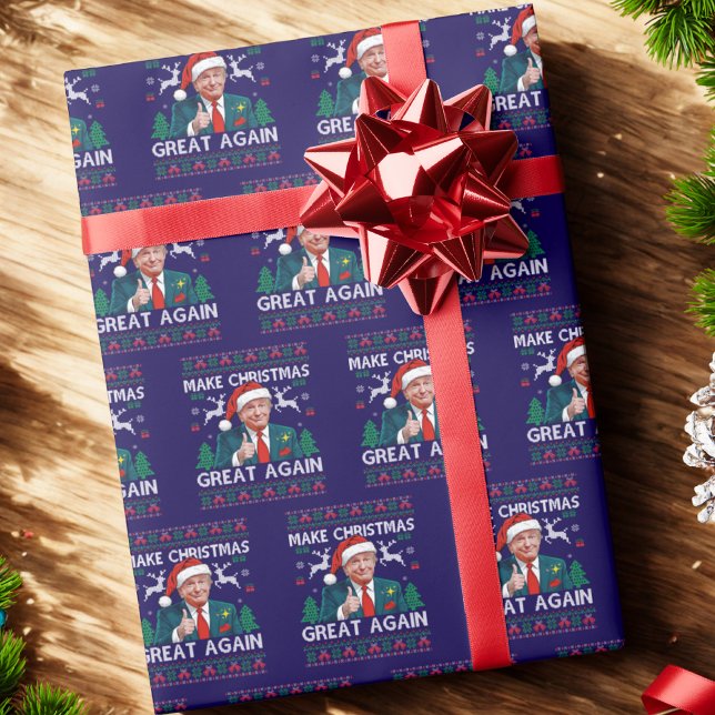 Papel De Regalo Trump curioso hace a los Navidades grandes de nuev (Subido por el creador)