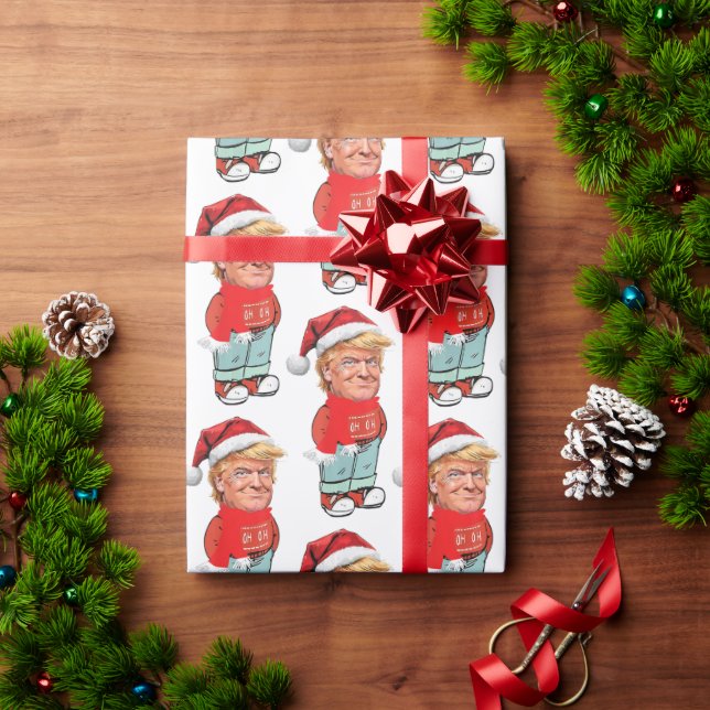 Papel De Regalo Trump es sólo un chico malo Navidades Funny Santa  (Regalo de vacaciones)