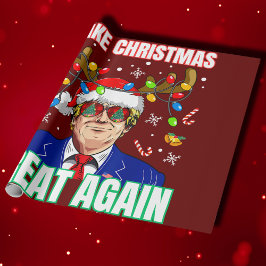 Papel De Regalo Trump gracioso hace que los Navidades vuelvan a se