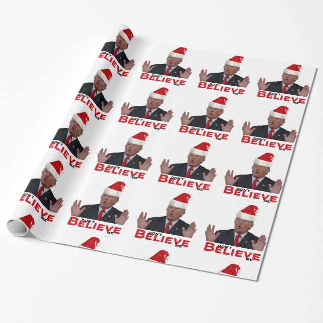 Papel De Regalo Trump, no me crean (Desenrollado)
