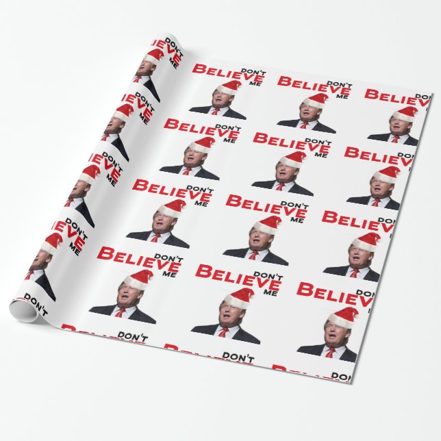 Papel De Regalo Trump, no me crean (Desenrollado)