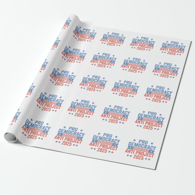 Papel De Regalo Trump republicano pro proyecto antidemocrático 202 (Desenrollado)