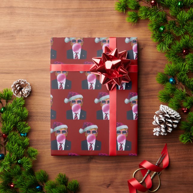 Papel De Regalo Trump resplandece la burbuja de los Navidades (Regalo de vacaciones)