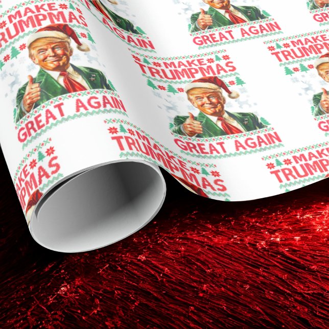 Papel De Regalo Trump Santa Hat | Trump Make Christmas Great Again (Subido por el creador)