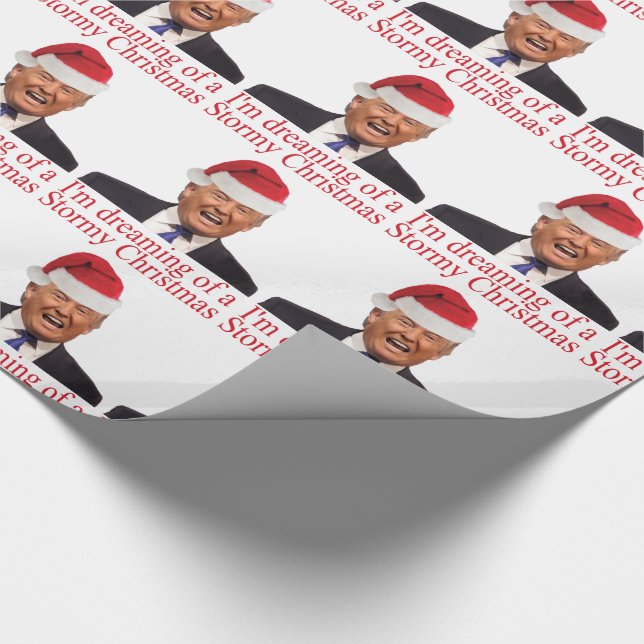 Papel De Regalo Trump, soñando con Navidades tormentosos (Esquina)
