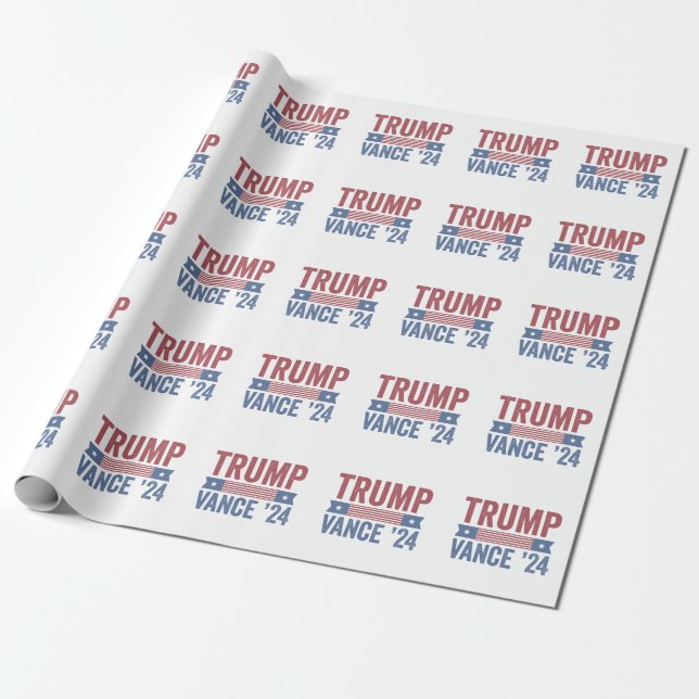Papel De Regalo Trump Vance Elections Navidades feos suéter (Desenrollado)