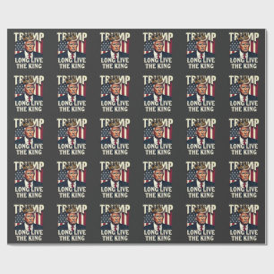 Papel De Regalo Trump Viva el Rey Pro Trump Patriótico