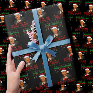 Papel De Regalo Trump vuelve a hacer geniales a los Navidades
