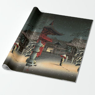 Papel De Regalo Tsuchiya Koitsu - Nieve en el santuario de Nezu
