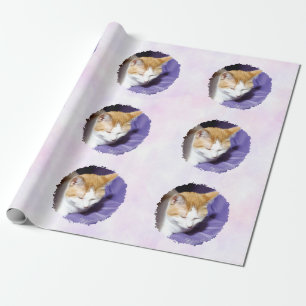 Papel De Regalo Tu Foto Pastel Rosa y Morado
