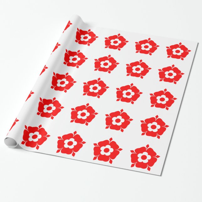 Papel De Regalo Tudor Rose (Desenrollado)