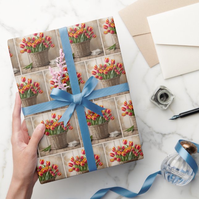Papel De Regalo Tulip Bunch (Regalar)