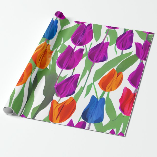 Papel De Regalo Tulip en negrita (Desenrollado)