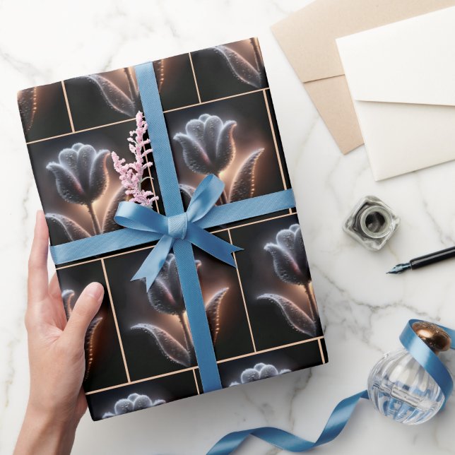 Papel De Regalo Tulipán brillante con gotas de lluvia (Regalar)