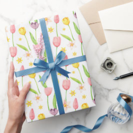 Papel De Regalo Tulipanes