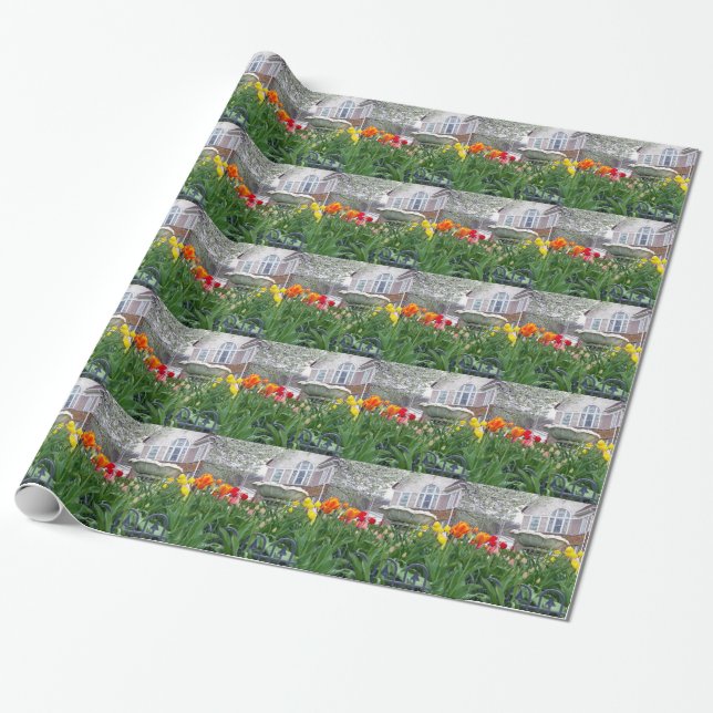 Papel De Regalo Tulipanes de primavera (Desenrollado)