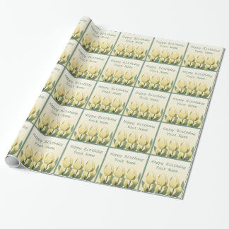Papel De Regalo Tulipanes primavera Personalizado cumpleaños envue