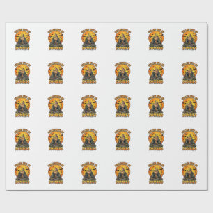 Papel De Regalo Tumbas de Mano de Zombies Escalofriantes Murciélag