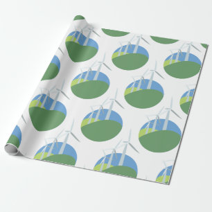 Papel De Regalo Turbinas de viento