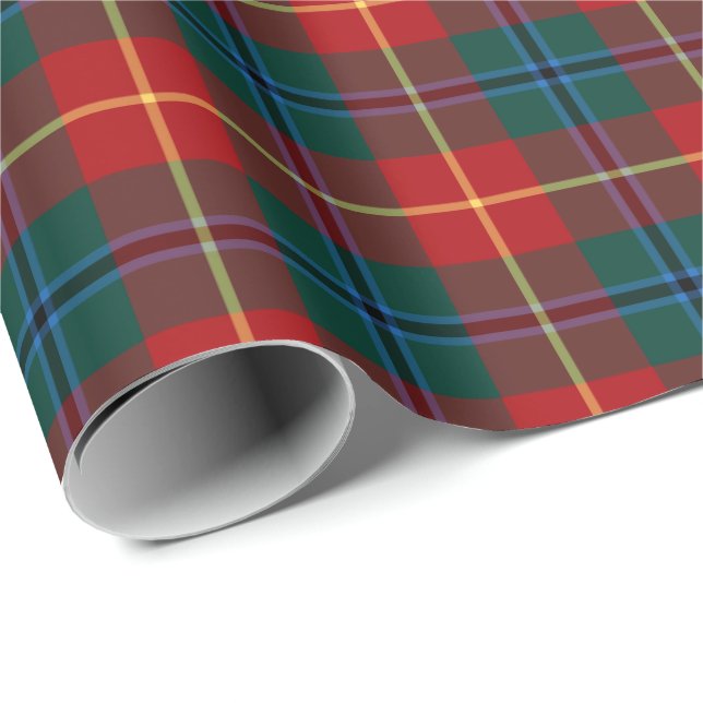 Papel De Regalo Turnbull Moderno Vestido Tartán (Esquina del rollo)