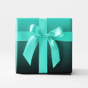 Papel De Regalo Turquesa Negra Ombre
