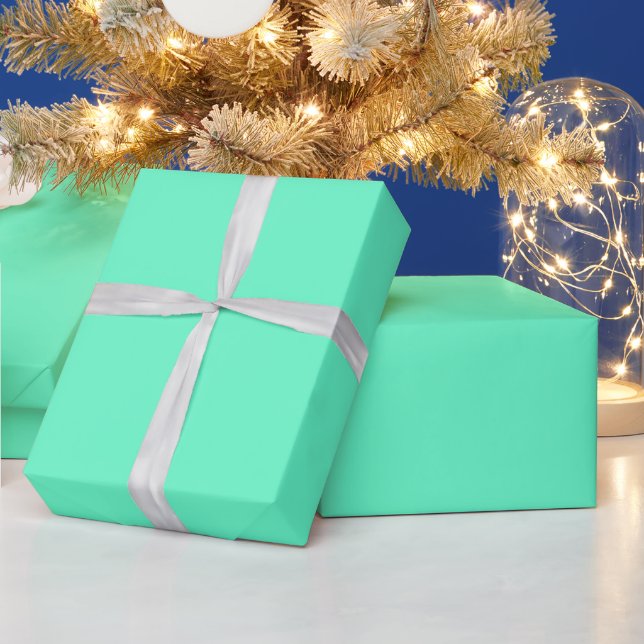 Papel de regalo turquesa neón (Vacaciones)