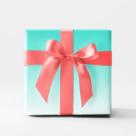Papel De Regalo Turquesa Ombre