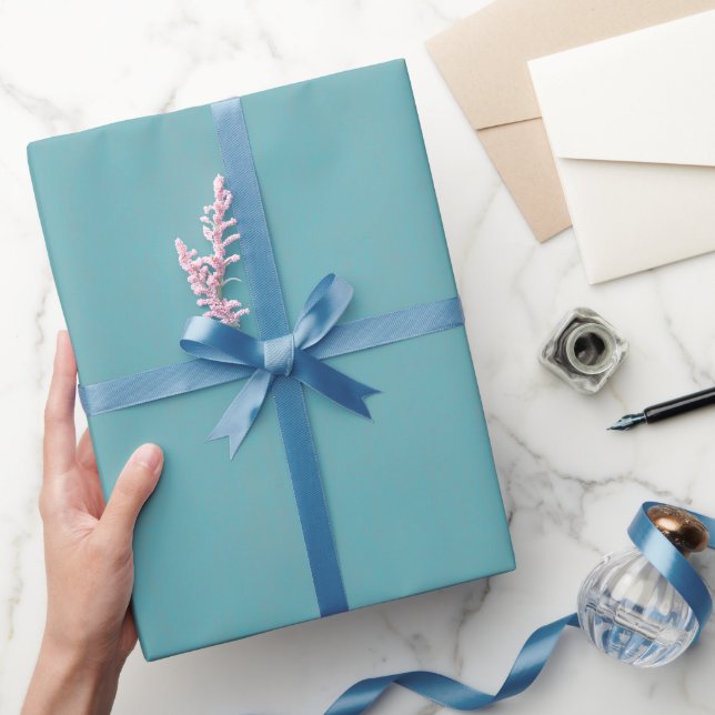 Papel De Regalo Turquesa Texturizada (Regalar)