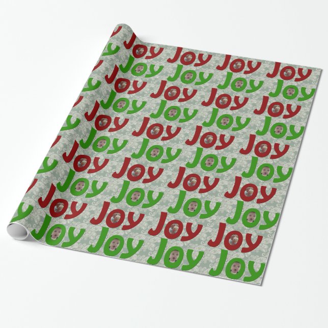 Papel De Regalo TUS FOTOGRAFÍAS ALEGRÁFICAMENTE Navidades envolvie (Desenrollado)