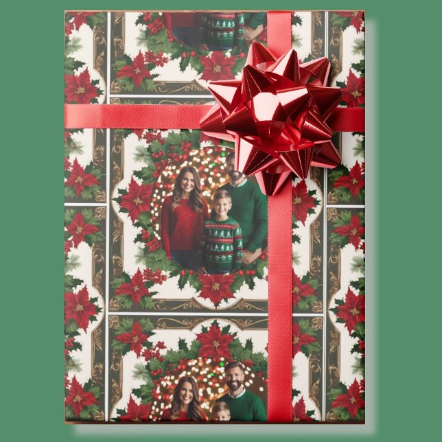 Papel De Regalo Tus Navidades foto clásica rollo verde rojo de (Subido por el creador)