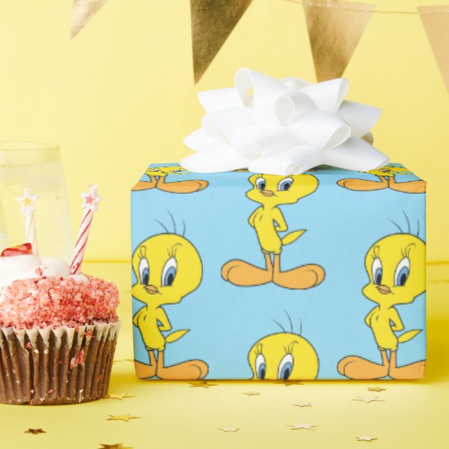Papel De Regalo TWEETY™ | Ave Inteligente Personalizada (Fiesta de cumpleaños )