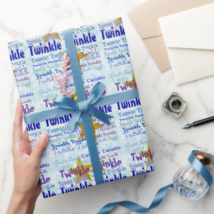 Papel De Regalo Twinkle Twinkle Graphics con estrellas