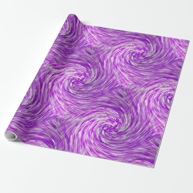 Papel De Regalo Twirls de lavanda...... (Desenrollado)