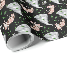 Papel De Regalo Twisters Tornado Gift Wrapping Paper - Black